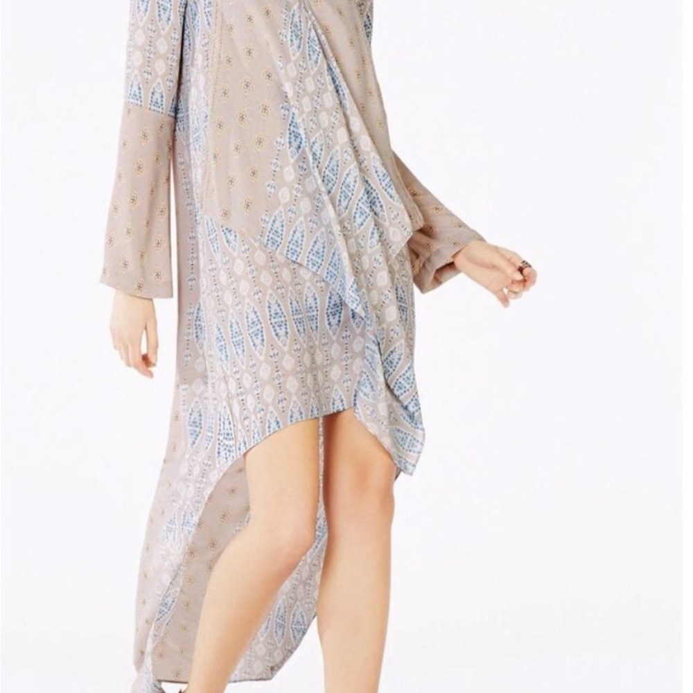 BCBGMaxazria | Kyndal High-low | Size M | Blue and Beige dress